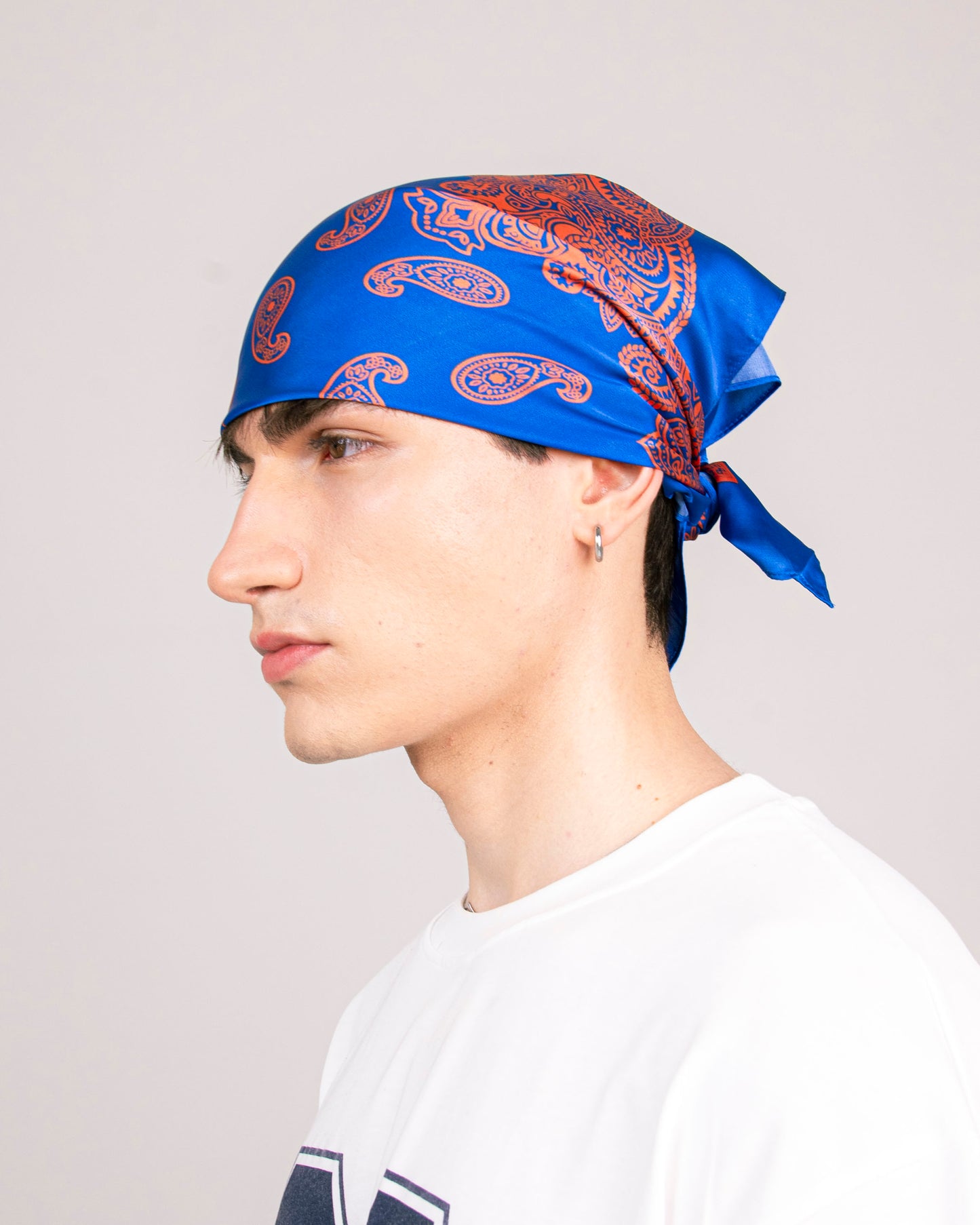 Hero Foulard - Paisley LightBlue&Orange